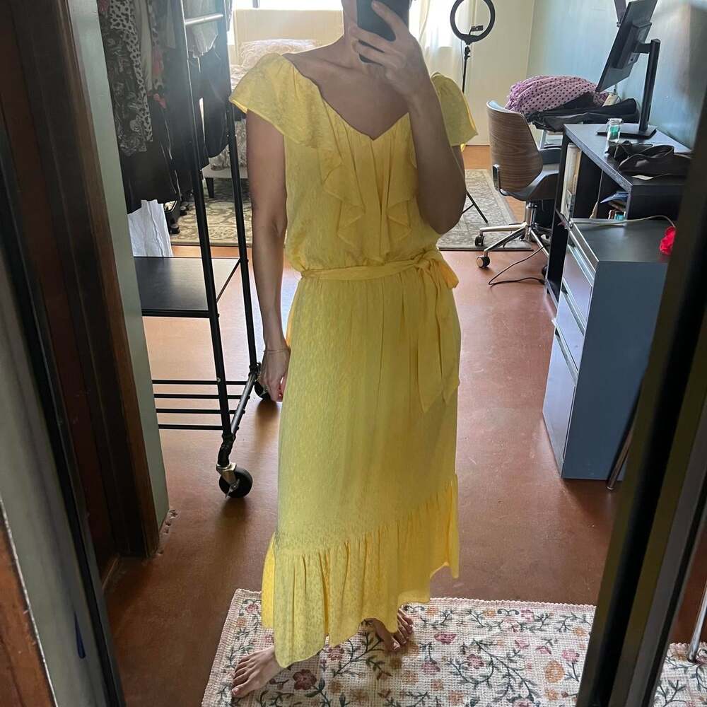 DKNY Women's Yellow Dress